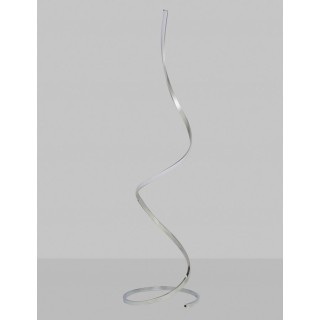 Lampadaire LED à intensité variable NUR Argent chromé