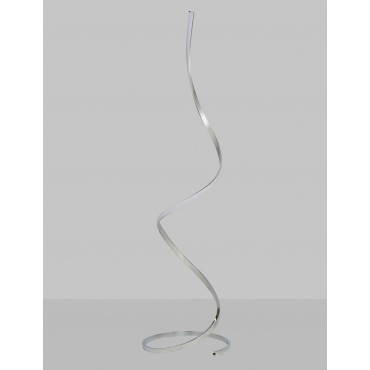 Lampadaire LED à intensité variable NUR Argent chromé