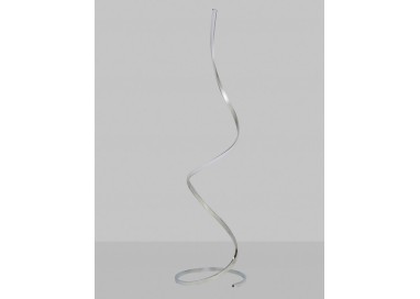 Lampadaire LED à intensité variable NUR Argent chromé