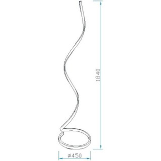 Lampadaire LED à intensité variable NUR Forgeage