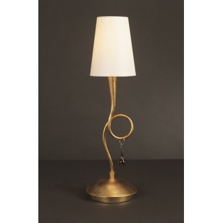 Lampe de table PAOLA Peinture dorée