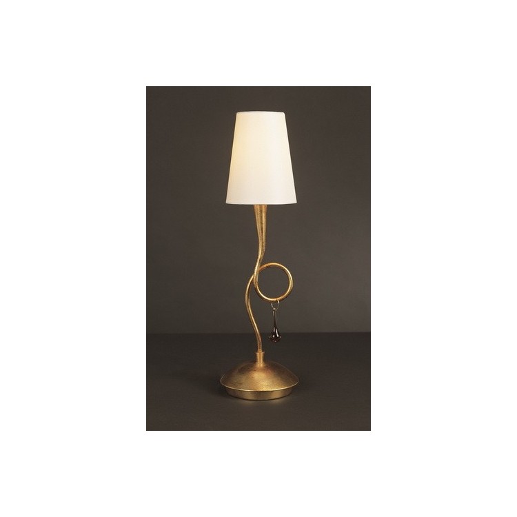 Lampe de table PAOLA Peinture dorée Lampe de table PAOLA Peinture dorée