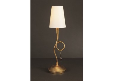 Lampe de table PAOLA Peinture dorée