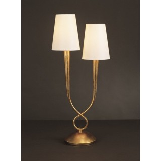 Lampe de table PAOLA Peinture dorée