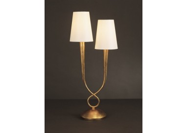Lampe de table PAOLA Peinture dorée