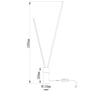 Lampadaire LED à intensité variable VERTICAL Blanc