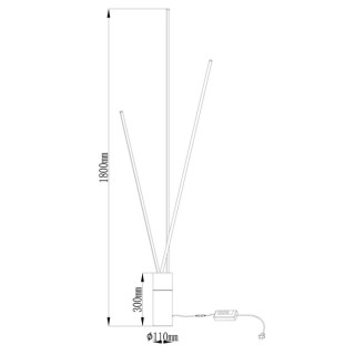 Lampadaire LED à intensité variable VERTICAL Blanc