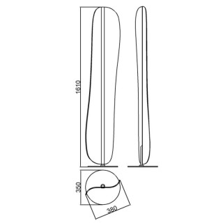 Lampadaire LED 30W 3000K BIANCA Blanc
