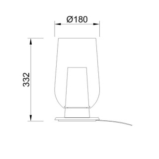 Lampe de table NORA Blanc/Bois