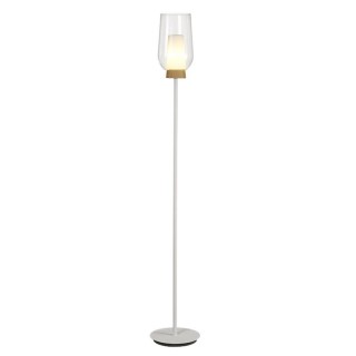 Lampadaire NORA Blanc/Bois
