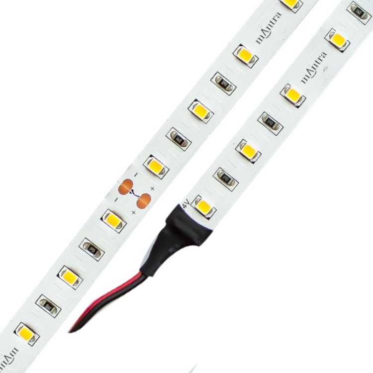 RUBAN LED 24V 9,6w/m IP20 3000K ROULEAU 5M