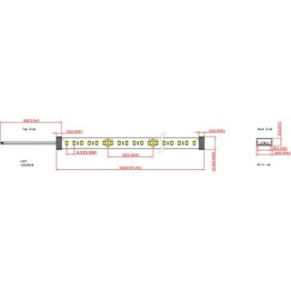 RUBAN LED 24V 14,4w/m IP65 3000K ROULEAU 5M