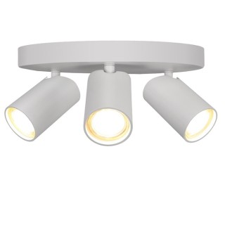 Plafonnier GU10 3 lumières SAL Blanc mat