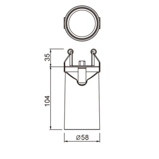 SPOT ENCASTRÉ 1L GU10 SAL Blanc