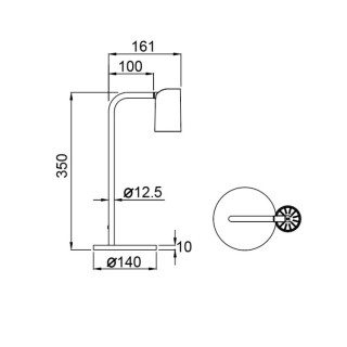 LAMPE DE TABLE GU10 PETITE SAL Or