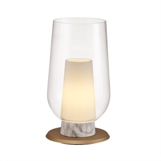 Lampe de table NORA Or/Blanc