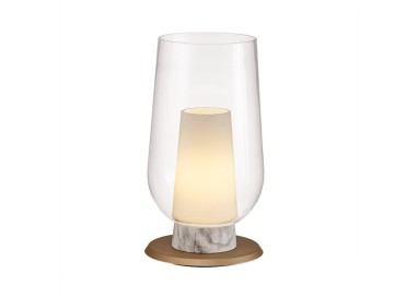 Lampe de table NORA Or/Blanc