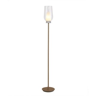 Lampadaire NORA Or/Blanc