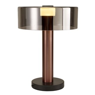 Lampe de table GIN Or rose/noir