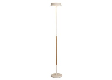 Lampadaire NOA II Blanc/Bois