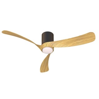 Ventilateur 32W LED 24W NEMO M Noir/Bois