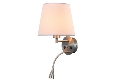 Applique Lecteur Chargeur USB CAICOS Nickel Satiné Mantra