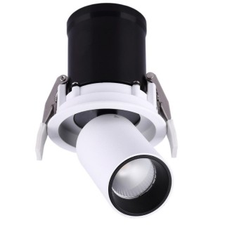 LED encastrée GARDA Blanc mat + noir