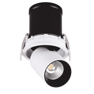 LED encastrée GARDA Blanc mat + noir