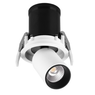Encastré LED 7W 2700K GARDA Blanc mat + noir