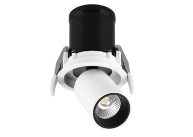 Encastré LED 7W 2700K GARDA Blanc mat + noir