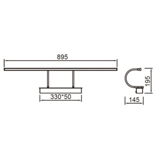 Applique murale LED PARACURU Cuir