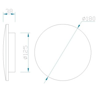 Applique murale LED BORA BORA Blanc mat