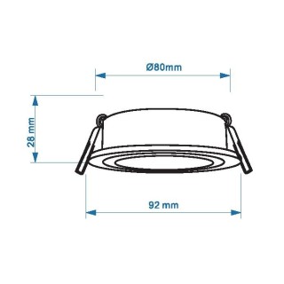 Spot encastré BASICO GU10 Blanc mat