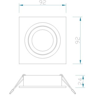 Spot encastré BASICO GU10 Blanc mat