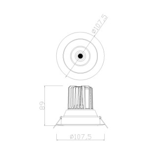 Spot LED encastré FORMENTERA Blanc mat