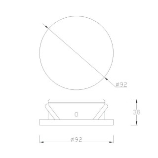LED encastré IP54 METACRILATO Blanc mat