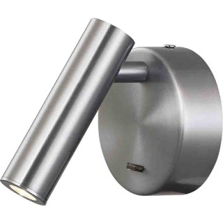 Lampe de lecture murale à LED PREA Nickel satiné