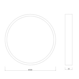 Surface LED ronde SAONA SUPERFICIE Blanc mat