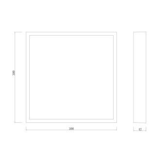 Surface LED Carré SAONA SUPERFICIE Blanc mat
