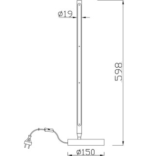 Lampe de table LED TORCH Sable blanc
