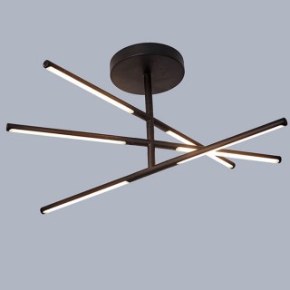 Plafonnier LED 3 TORCH Sable noir