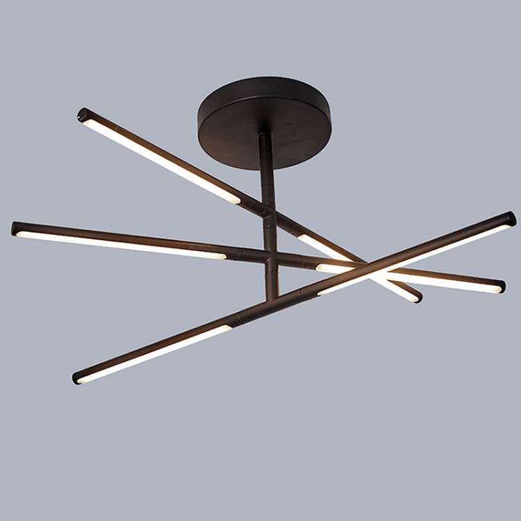 Plafonnier LED 3 TORCH Sable noir Mantra
