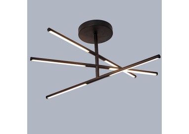 Plafonnier LED 3 TORCH Sable noir Mantra