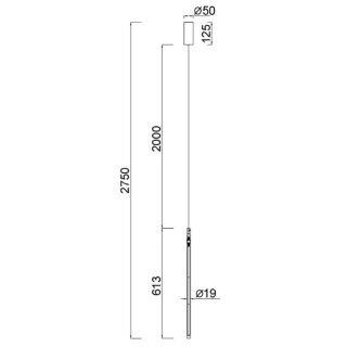 SUSPENSION LED 11W 3000K BLANC TORCH Blanc