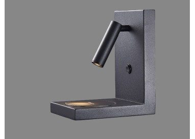 Lampe murale ZANZIBAR Sable noir Mantra