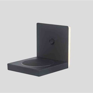 Lampe murale avec chargeur à induction pour téléphone portable ZANZIBAR Sable noir