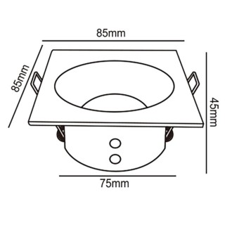 Encastré COMFORT IP Blanc mat
