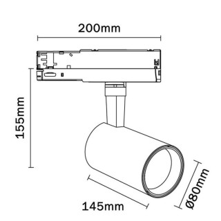 Spot LED 30W 3000K FIJI Blanc