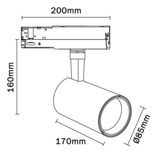 Spot LED 40W 3000K FIJI Blanc