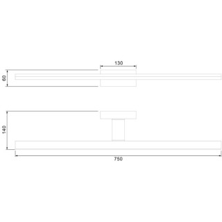 Applique murale LED 20W 4000K IP44 MORNE Blanc